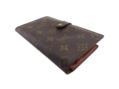 LOUIS VUITTON Long Wallet Purse T61217 Brown beige gold North America exclusive Continental Clutch