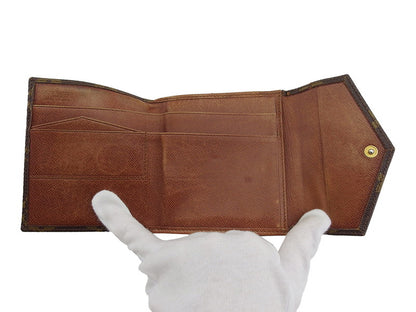 LOUIS VUITTON Bifold Wallet M61660 Brown beige Portonebi (old type)