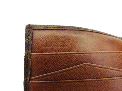 LOUIS VUITTON Bifold Wallet M61660 Brown beige Portonebi (old type)