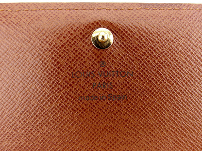 LOUIS VUITTON Long Wallet Purse M61730 Brown beige gold Portonebi Tresol