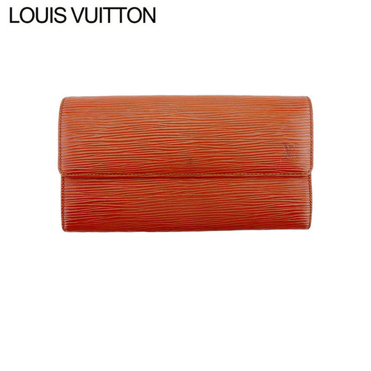 LOUIS VUITTON Long Wallet Purse M63573 Brown gold Pochette Porto MonÃ©credi