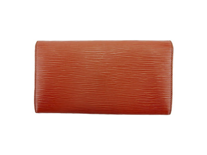 LOUIS VUITTON Long Wallet Purse M63573 Brown gold Pochette Porto MonÃ©credi