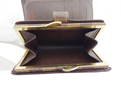 LOUIS VUITTON Bifold Wallet Brown beige Portefeuille Florin