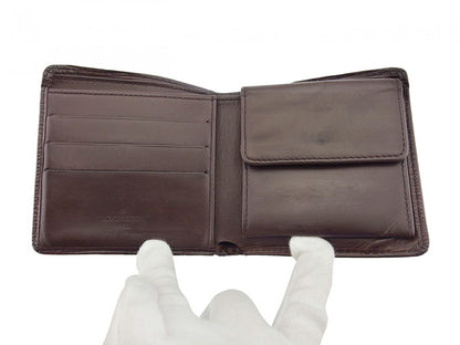 LOUIS VUITTON Bifold Wallet M6354D Brown Porte Billets Cartes Crdit Monet