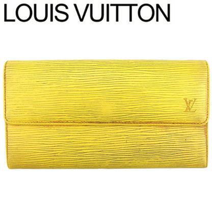 LOUIS VUITTON Long Wallet Purse M63579 Tassiri Yellow Pochette Porto Monnet Credit