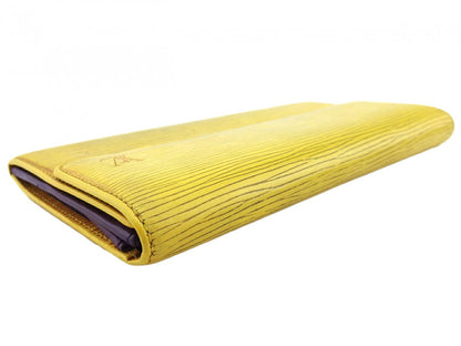 LOUIS VUITTON Long Wallet Purse M63579 Tassiri Yellow Pochette Porto Monnet Credit