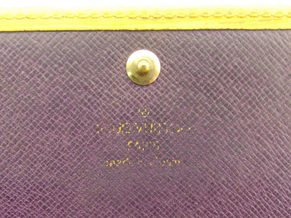 LOUIS VUITTON Long Wallet Purse M63579 Tassiri Yellow Pochette Porto Monnet Credit