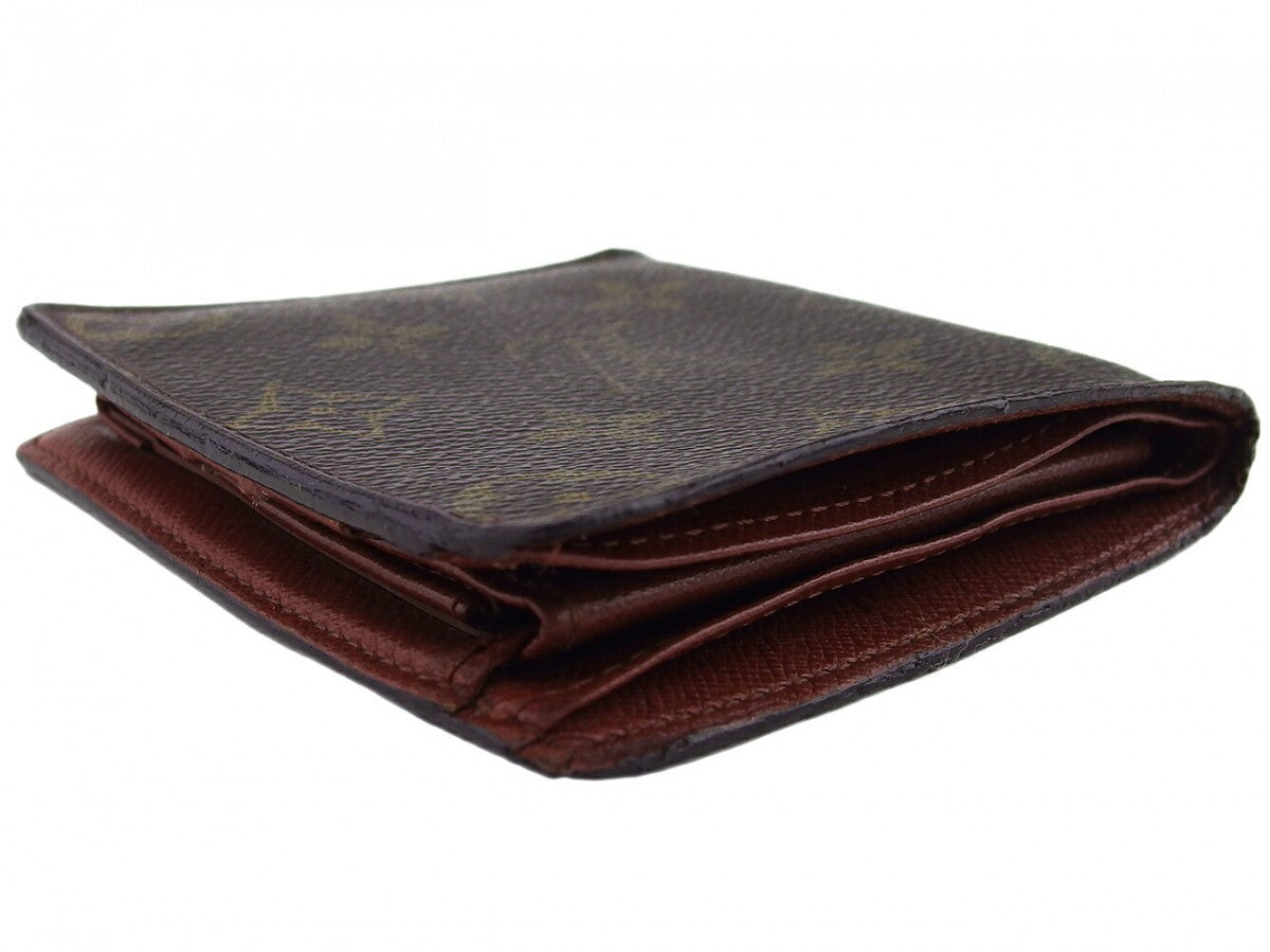 LOUIS VUITTON Bifold Wallet M61665 Brown x beige Porte Billets Cult Creddy Monet