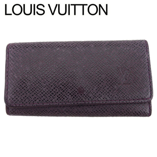 LOUIS VUITTON Key case Key holder M30526 Purple brown Multicles4