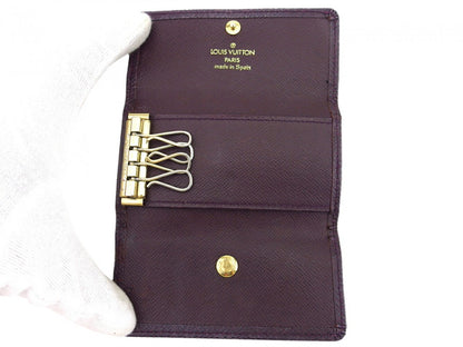 LOUIS VUITTON Key case Key holder M30526 Purple brown Multicles4