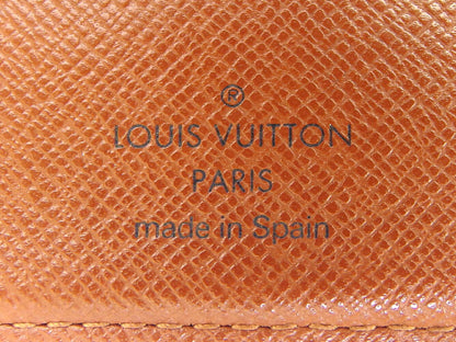 LOUIS VUITTON Bifold Wallet M61665 Brown beige Porte Billets Cartes Crdit Monet