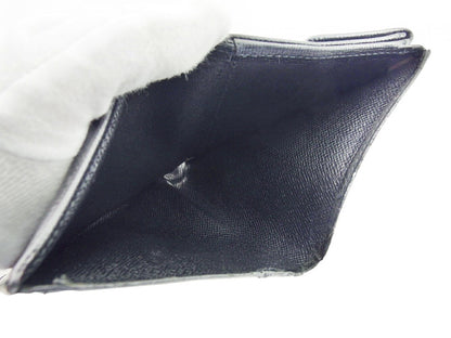 LOUIS VUITTON Bifold Wallet Noir Taiga Line