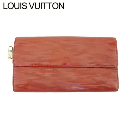 LOUIS VUITTON Long Wallet Purse Kenya Brown Portomoné Credit