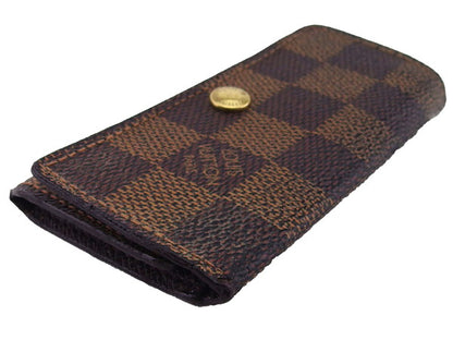 LOUIS VUITTON Key case Key holder N62631 Damier Ebene Multicles4