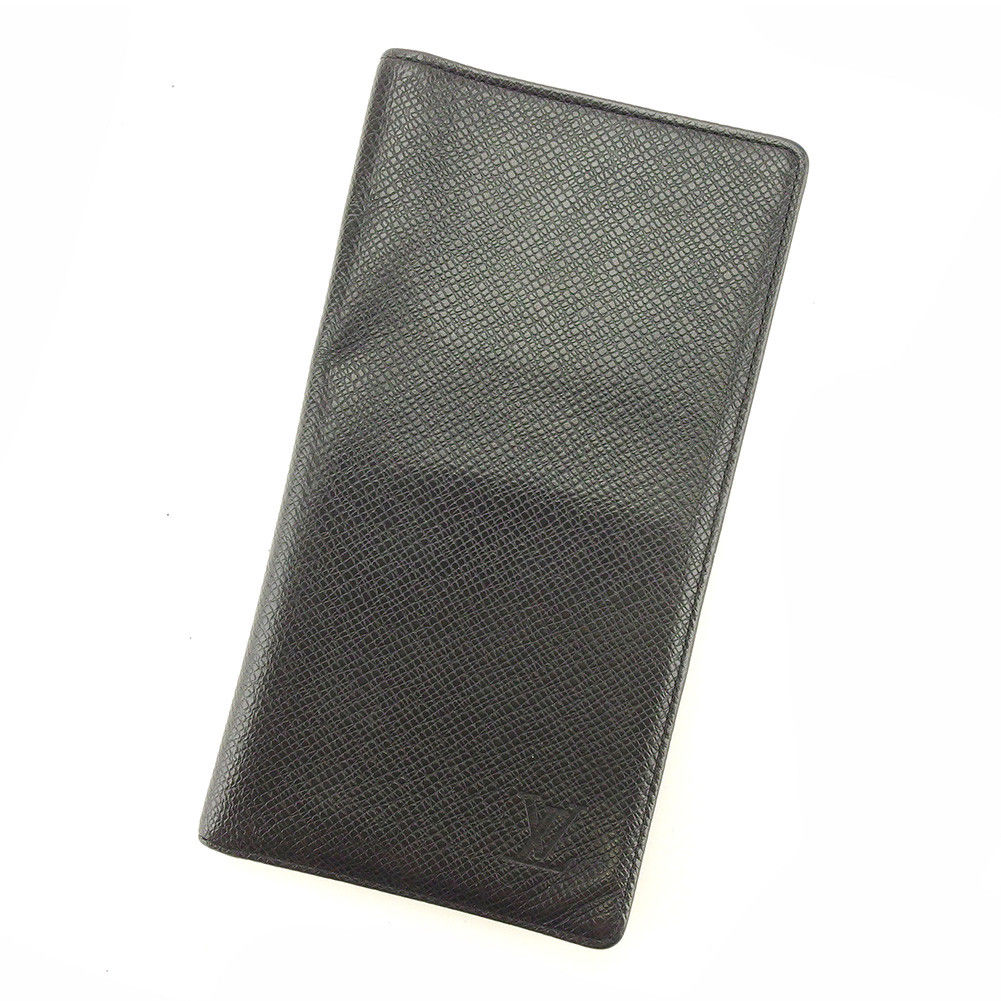 LOUIS VUITTON Bill Compartment M30392 black Porte Valeurs Cartes Credit