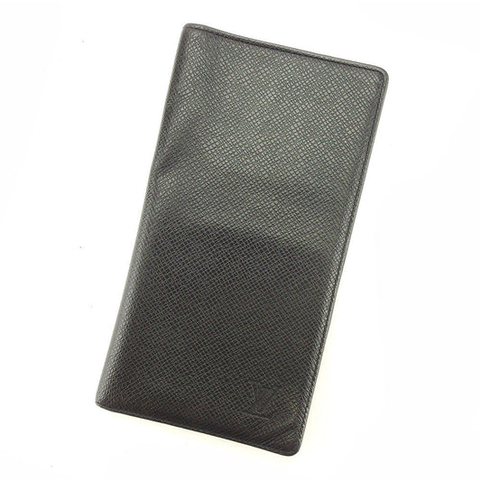 LOUIS VUITTON Bill Compartment M30392 black Porte Valeurs Cartes Credit