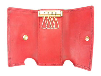 LOUIS VUITTON Key case Key holder M63827 Red gold Multicles4