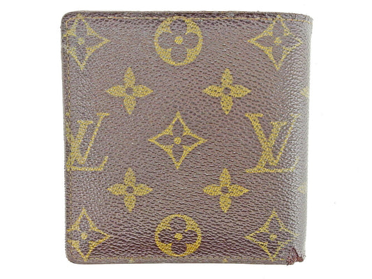 LOUIS VUITTON Long Wallet Purse M61725 Brown Pochette Porto MonÃ©credi