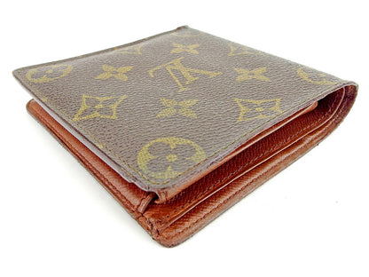 LOUIS VUITTON Long Wallet Purse M61725 Brown Pochette Porto MonÃ©credi