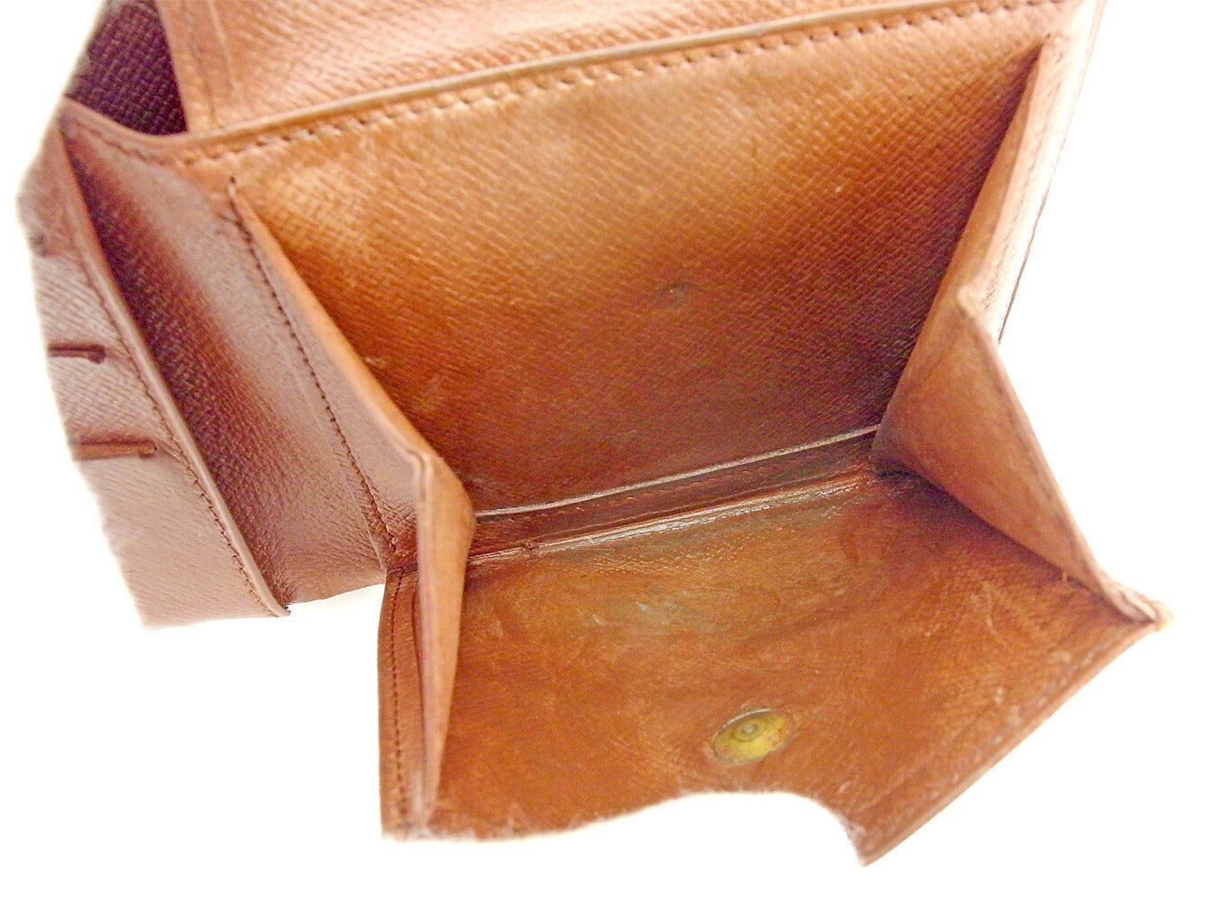 LOUIS VUITTON Long Wallet Purse M61725 Brown Pochette Porto MonÃ©credi