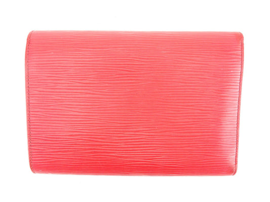 LOUIS VUITTON Tri-fold wallet M6371E Red Porte TresorEtui Papie
