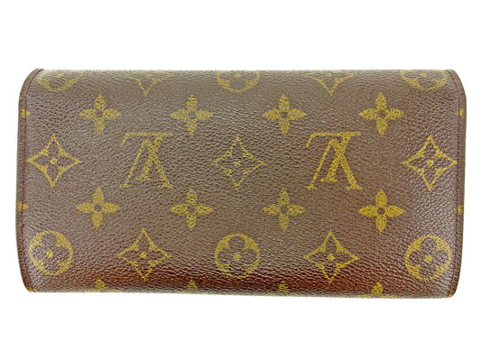 LOUIS VUITTON Long Wallet Purse M61725 Brown Pochette Porto MonÃ©credi