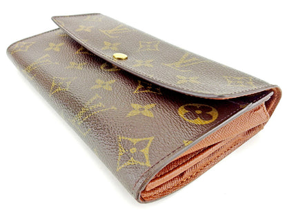 LOUIS VUITTON Long Wallet Purse M61725 Brown Pochette Porto MonÃ©credi
