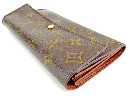 LOUIS VUITTON Long Wallet Purse M61725 Brown Pochette Porto MonÃ©credi