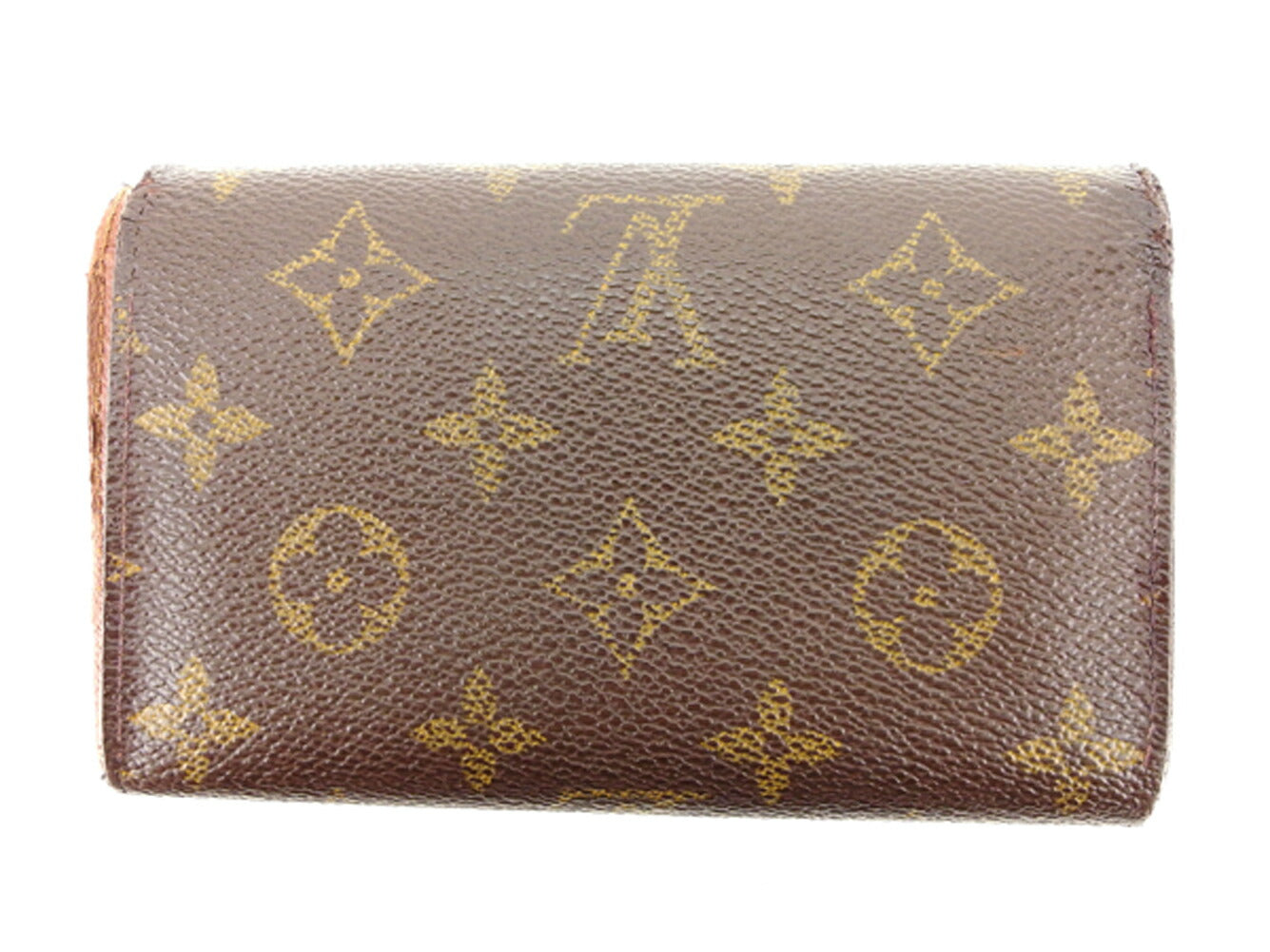 LOUIS VUITTON Long Wallet Purse M61730 Brown beige gold Portonebi Tresol