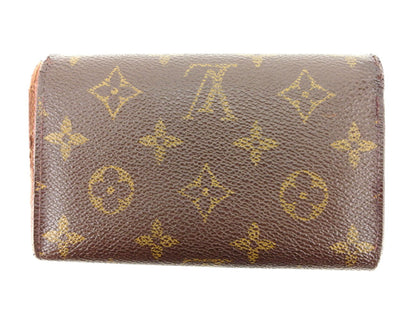 LOUIS VUITTON Long Wallet Purse M61730 Brown beige gold Portonebi Tresol