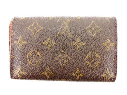 LOUIS VUITTON Long Wallet Purse M61730 Brown beige gold Portonebi Tresol