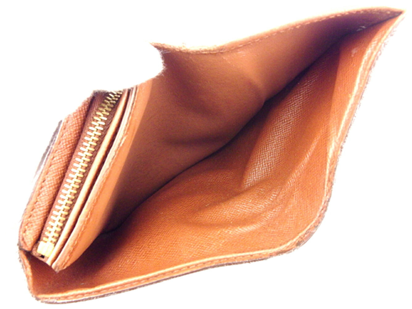 LOUIS VUITTON Long Wallet Purse M61730 Brown beige gold Portonebi Tresol