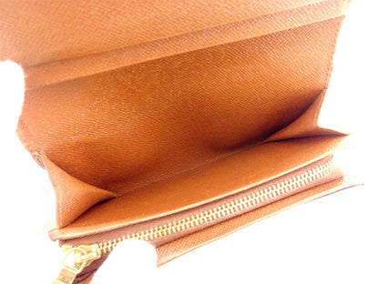LOUIS VUITTON Long Wallet Purse M61730 Brown beige gold Portonebi Tresol