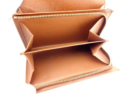 LOUIS VUITTON Long Wallet Purse M61730 Brown beige gold Portonebi Tresol
