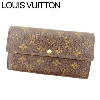 LOUIS VUITTON Long Wallet Purse M61725 Brown Pochette Porto MonÃ©credi