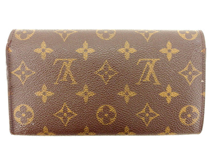 LOUIS VUITTON Long Wallet Purse M61725 Brown Pochette Porto MonÃ©credi