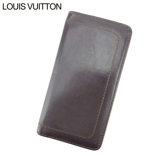 LOUIS VUITTON Bill Compartment M92999 Brown Porte Valeurs Cartes Credit