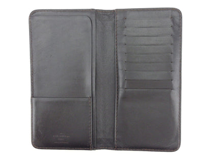 LOUIS VUITTON Bill Compartment M92999 Brown Porte Valeurs Cartes Credit