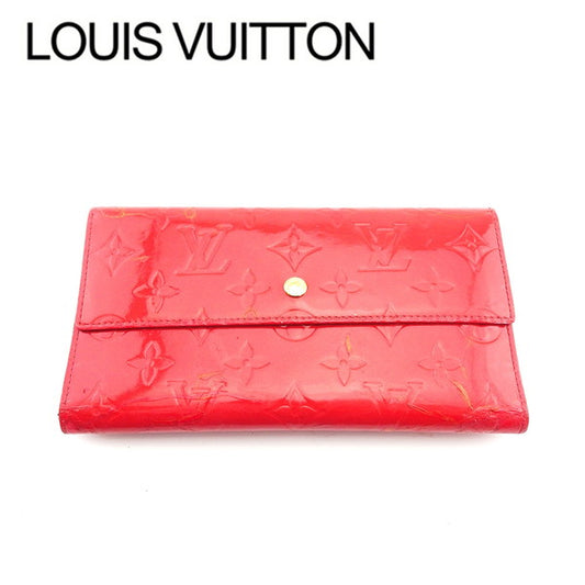 LOUIS VUITTON Long Wallet Purse M91165 Red Porte Tresor International