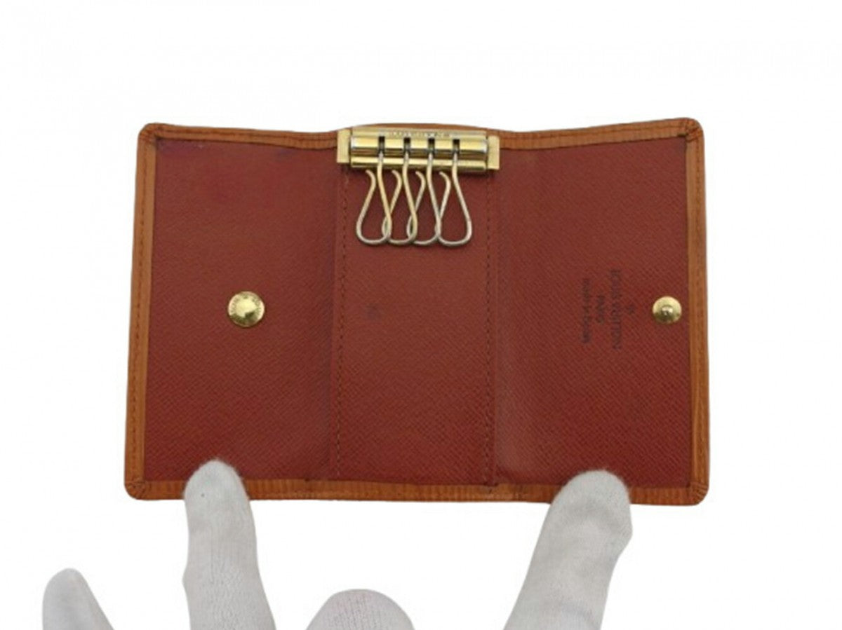 LOUIS VUITTON Key case Key holder Camel