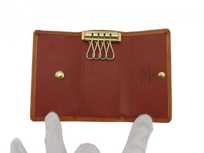 LOUIS VUITTON Key case Key holder Camel