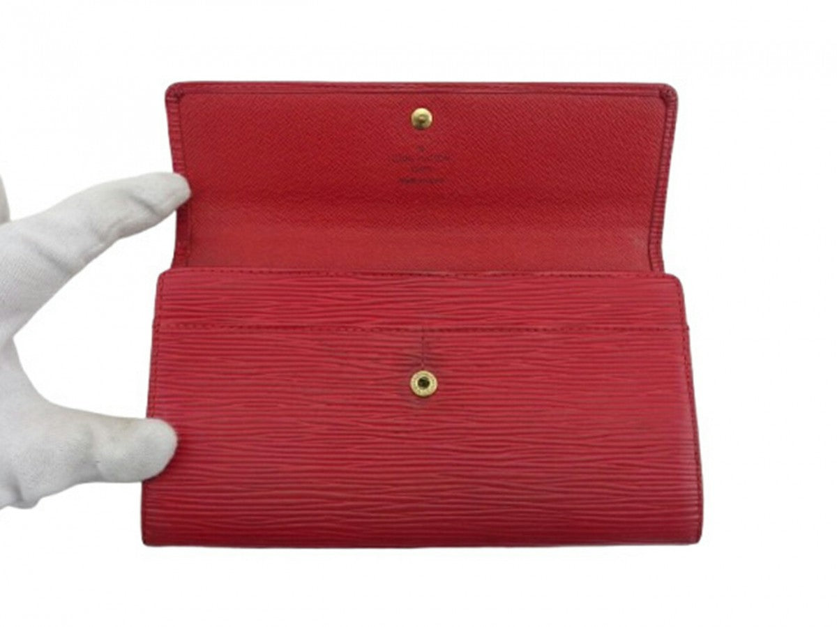 LOUIS VUITTON Long Wallet Purse M60316 Red