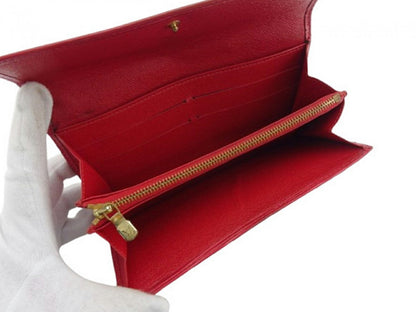 LOUIS VUITTON Long Wallet Purse M60316 Red