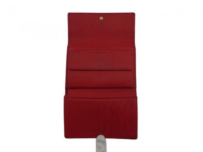 LOUIS VUITTON Long Wallet Purse M61217 Red Porte Tresor International