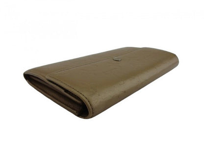 LOUIS VUITTON Long Wallet Purse Ambre (Beige) Pochette Porto MonÃ©credi