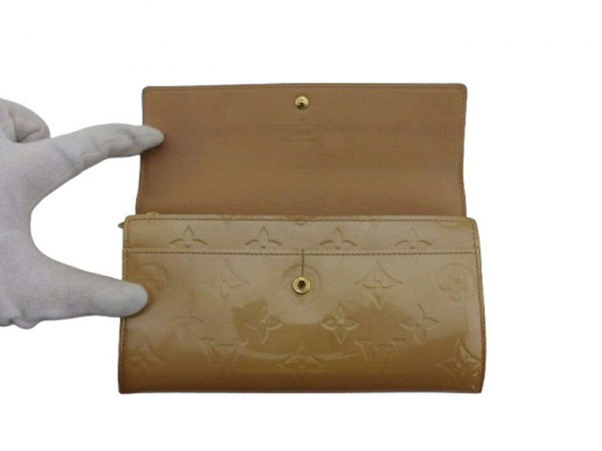 LOUIS VUITTON Long Wallet Purse M91522 Rose flantern Portefeuille Sara