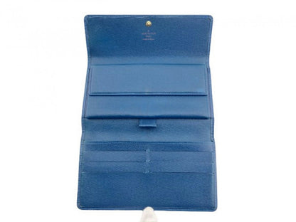 LOUIS VUITTON Long Wallet Purse M63385 Toledo Blue Porte Tresor International