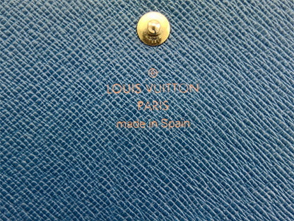 LOUIS VUITTON Long Wallet Purse M63385 Toledo Blue Porte Tresor International