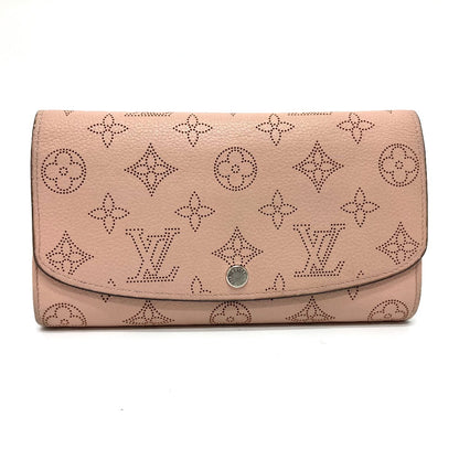 LOUIS VUITTON Long Wallet Purse M60145 monogram mahina leather pink Monogram Mahina Portefeuille Iris