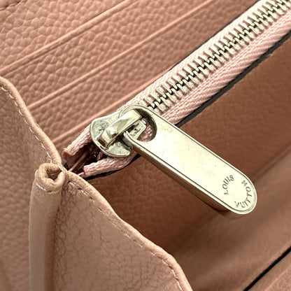 LOUIS VUITTON Long Wallet Purse M60145 monogram mahina leather pink Monogram Mahina Portefeuille Iris